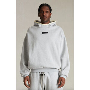 (XXS) NWT Fear‎ of God Essentials Hoodie 'Light Heather Grey'